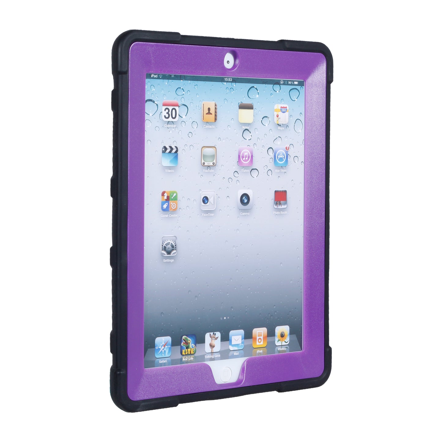 For iPad 4 Detachable 2-in-1 Shock Proof Anti-dust Protective TPU + PC Kickstand Case