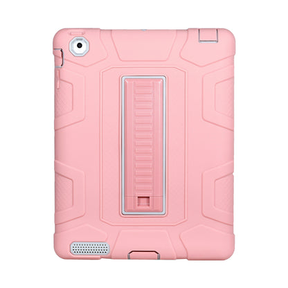 For iPad 4 Detachable 2-in-1 Shock Proof Anti-dust Protective TPU + PC Kickstand Case