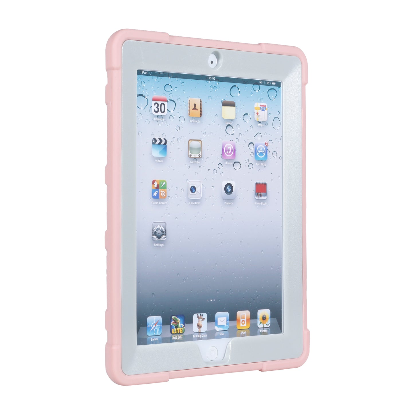 For iPad 4 Detachable 2-in-1 Shock Proof Anti-dust Protective TPU + PC Kickstand Case