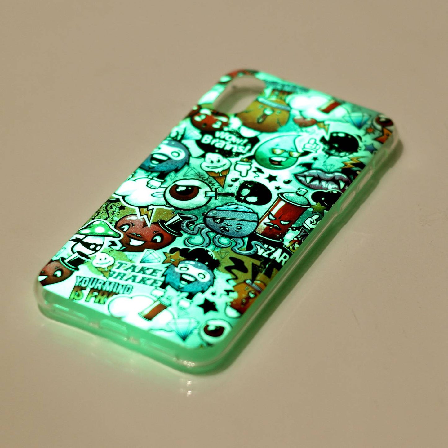Luminous IMD Patterned TPU Cover for iPhone XS / X/Ten 5.8 inch