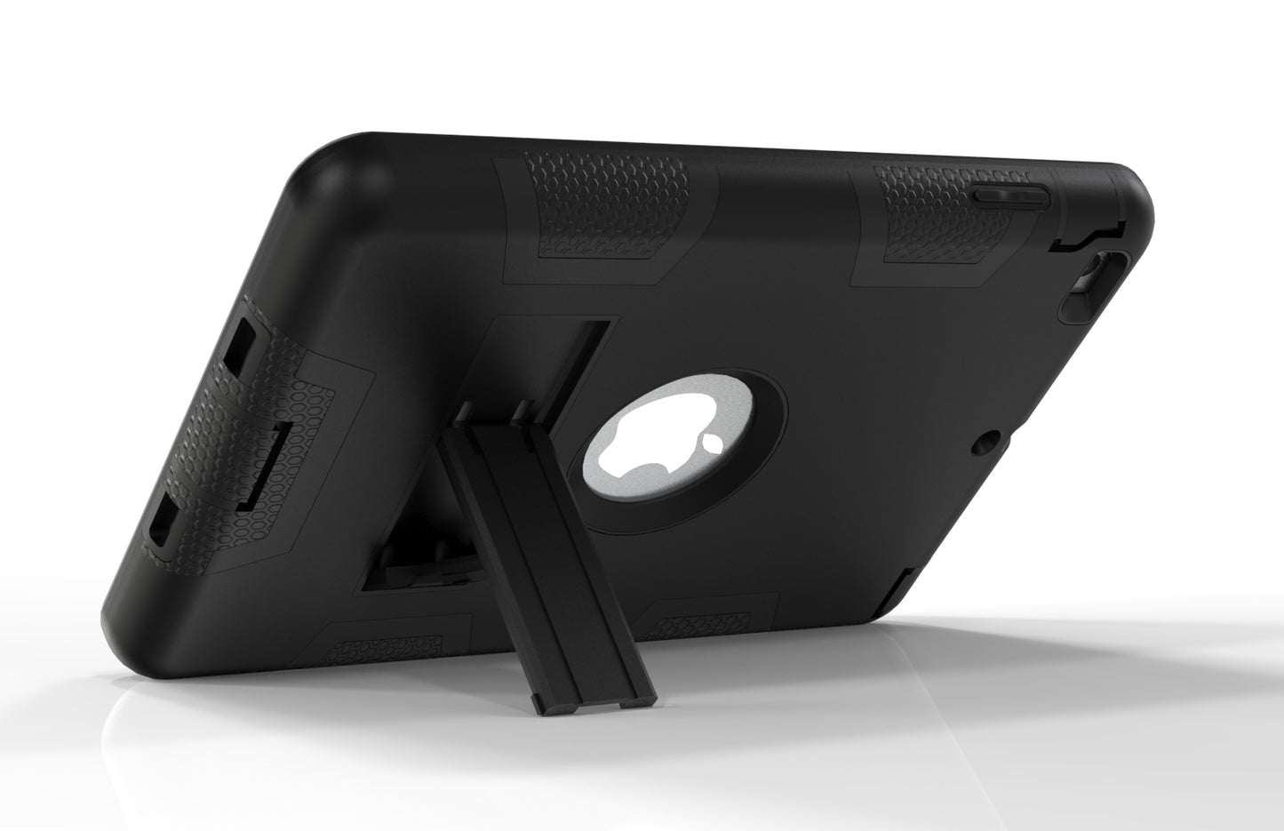 Kickstand PC Silicone Hybrid Armor Defender Case for iPad mini 3 2 1