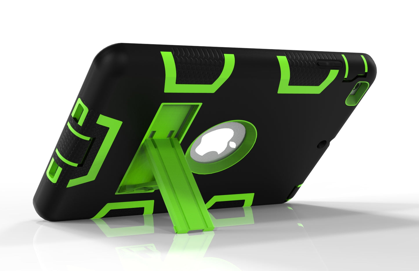 Kickstand PC Silicone Hybrid Armor Defender Case for iPad mini 3 2 1