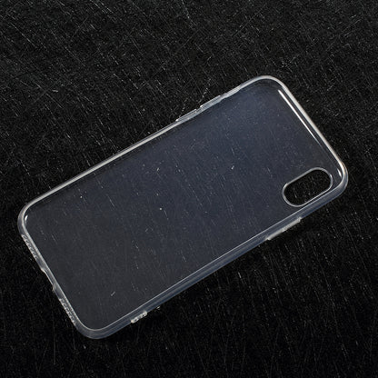 For iPhone XS / X 5.8 inch Clear TPU Case Cover with Non-slip Inner