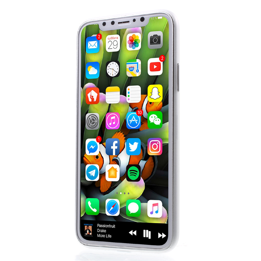 Ultra Thin PC Hard Shell Case for iPhone X/XS 5.8 inch- White