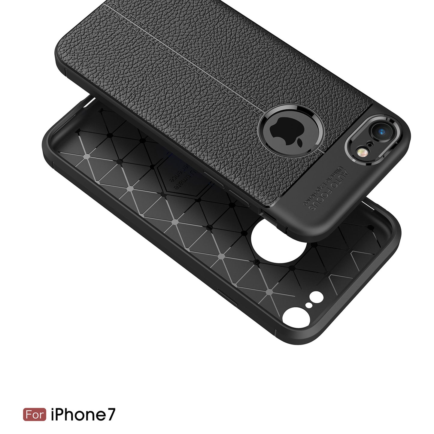 Litchi Grain Soft TPU Mobile Phone Cover for iPhone 8/7 4.7 inch