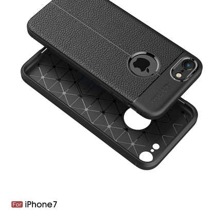 Litchi Grain Soft TPU Mobile Phone Cover for iPhone 8/7 4.7 inch