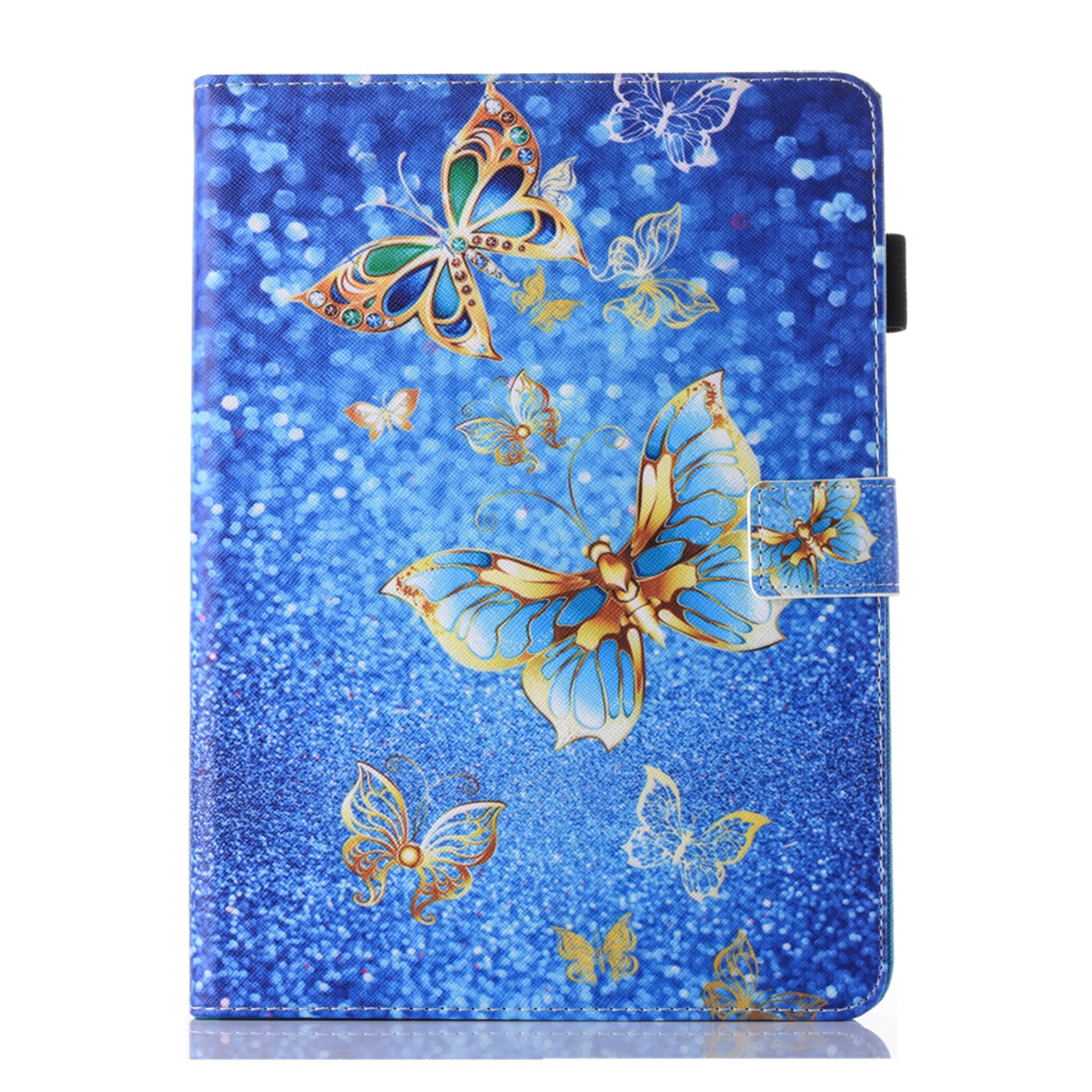Pattern Printing Card Holder Leather Stand Smart Tablet Case for iPad 9.7 inch (2018)/9.7-inch (2017)