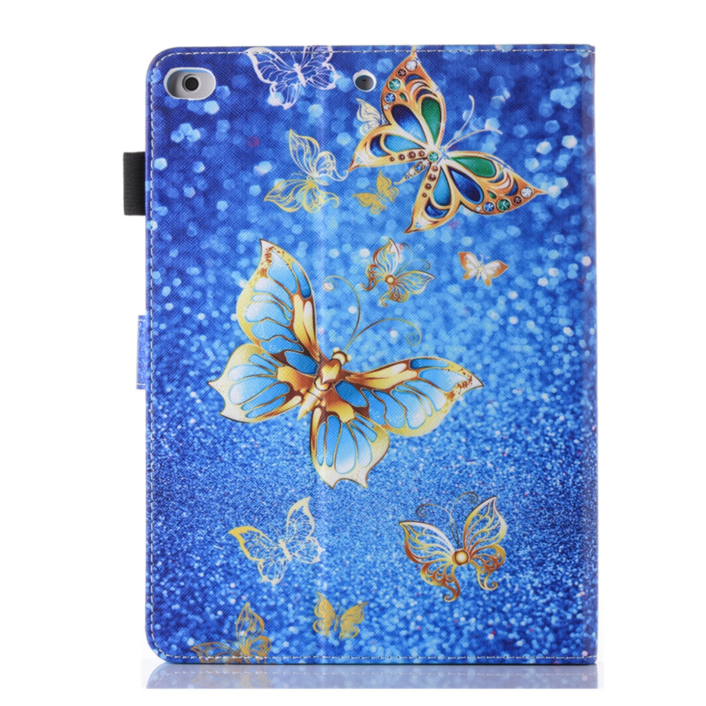 Pattern Printing Card Holder Leather Stand Smart Tablet Case for iPad 9.7 inch (2018)/9.7-inch (2017)