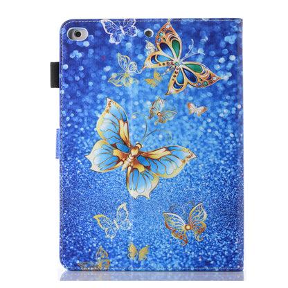 Pattern Printing Card Holder Leather Stand Smart Tablet Case for iPad 9.7 inch (2018)/9.7-inch (2017)