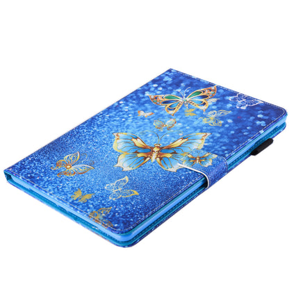Pattern Printing Card Holder Leather Stand Smart Tablet Case for iPad 9.7 inch (2018)/9.7-inch (2017)