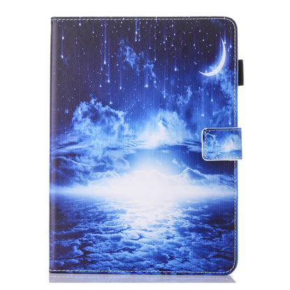 Pattern Printing Card Holder Leather Stand Smart Tablet Case for iPad 9.7 inch (2018)/9.7-inch (2017)