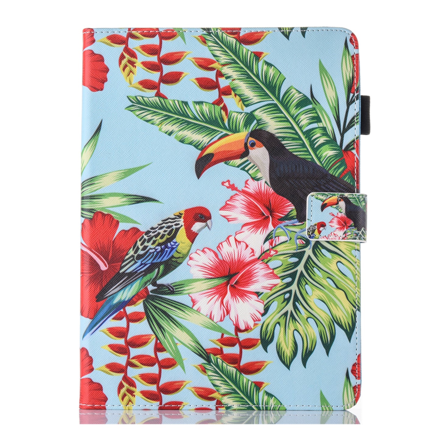 Pattern Printing Card Holder Leather Stand Smart Tablet Case for iPad 9.7 inch (2018)/9.7-inch (2017)