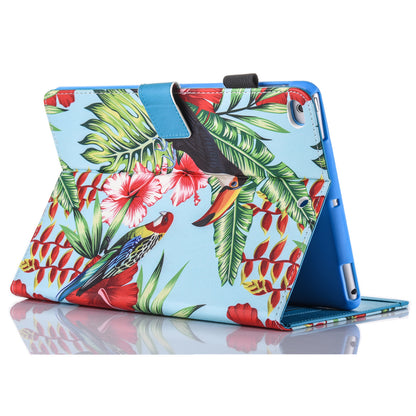 Pattern Printing Card Holder Leather Stand Smart Tablet Case for iPad 9.7 inch (2018)/9.7-inch (2017)