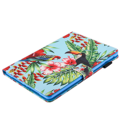 Pattern Printing Card Holder Leather Stand Smart Tablet Case for iPad 9.7 inch (2018)/9.7-inch (2017)