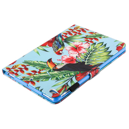 Pattern Printing Card Holder Leather Stand Smart Tablet Case for iPad 9.7 inch (2018)/9.7-inch (2017)