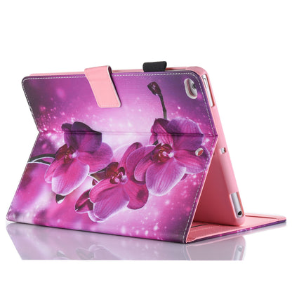 Pattern Printing Card Holder Leather Stand Smart Tablet Case for iPad 9.7 inch (2018)/9.7-inch (2017)