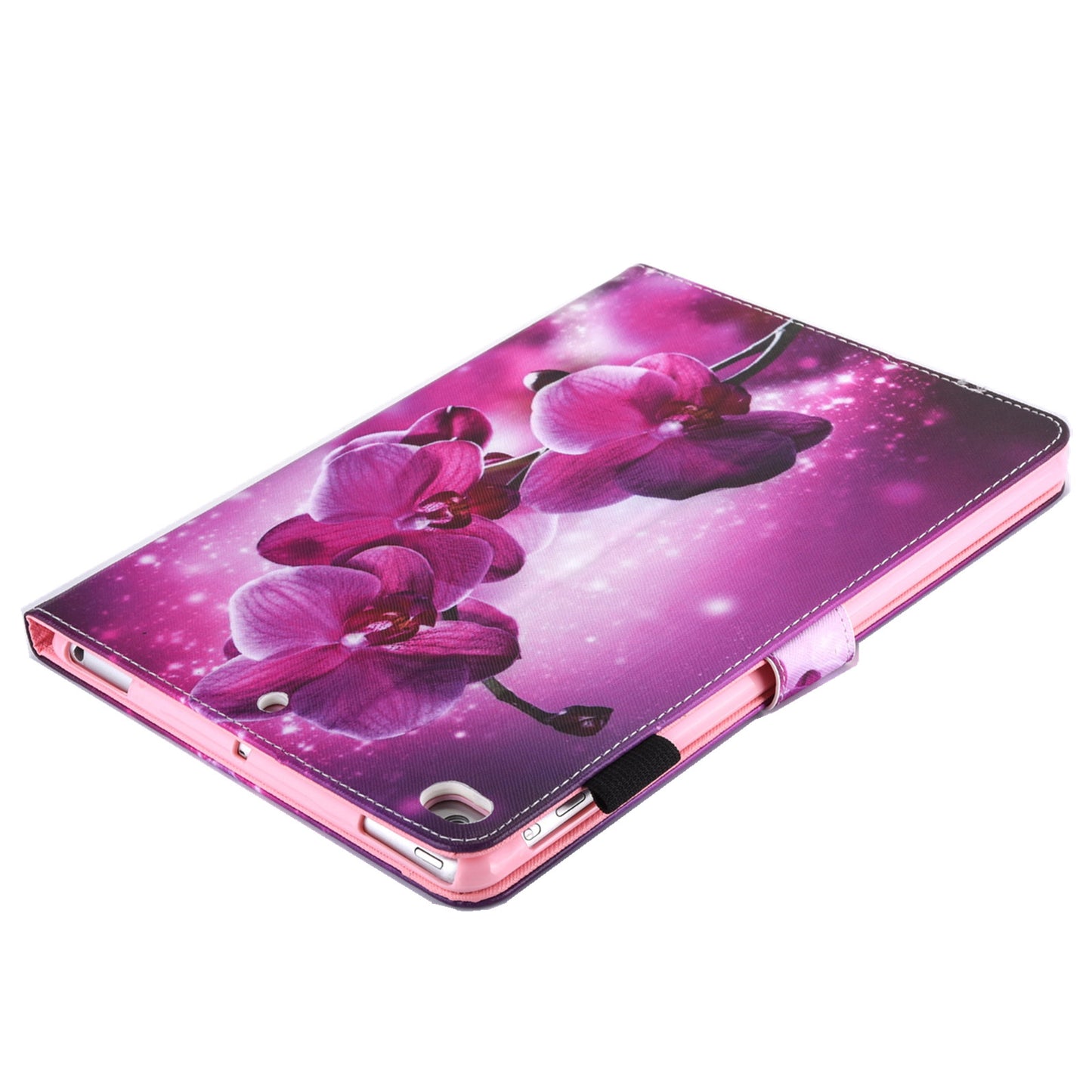 Pattern Printing Card Holder Leather Stand Smart Tablet Case for iPad 9.7 inch (2018)/9.7-inch (2017)