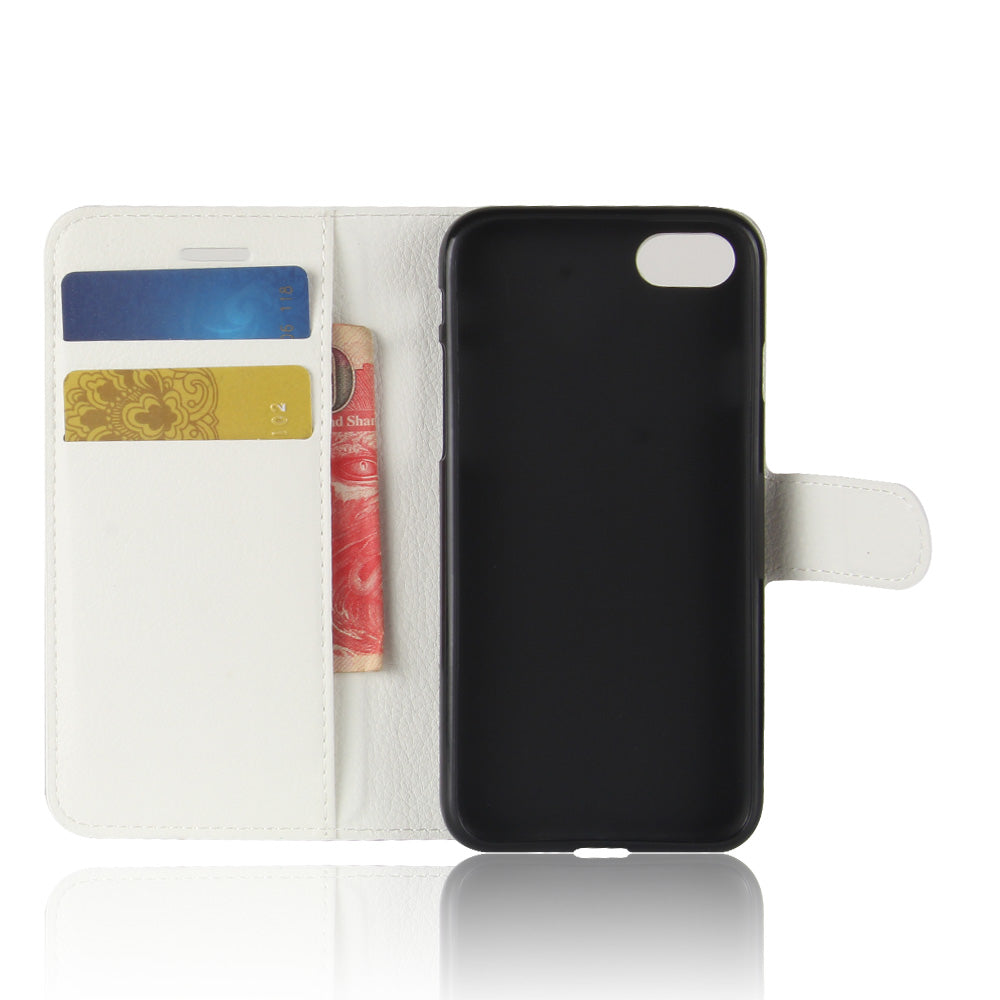 Stand Feature Litchi Skin PU Leather Wallet Magnetic Protective Cover for iPhone 7/8 4.7 inch/SE (2020)/SE (2022)