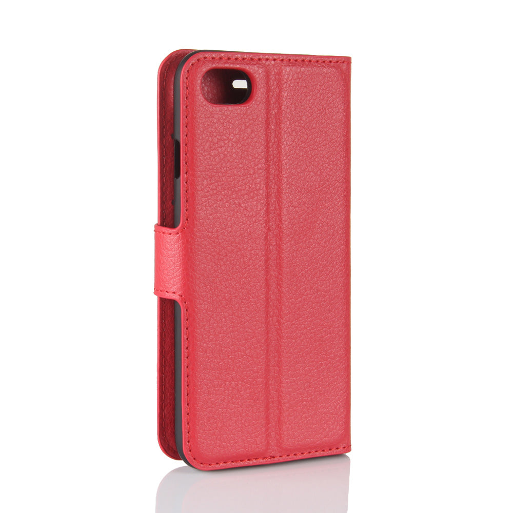 Stand Feature Litchi Skin PU Leather Wallet Magnetic Protective Cover for iPhone 7/8 4.7 inch/SE (2020)/SE (2022)