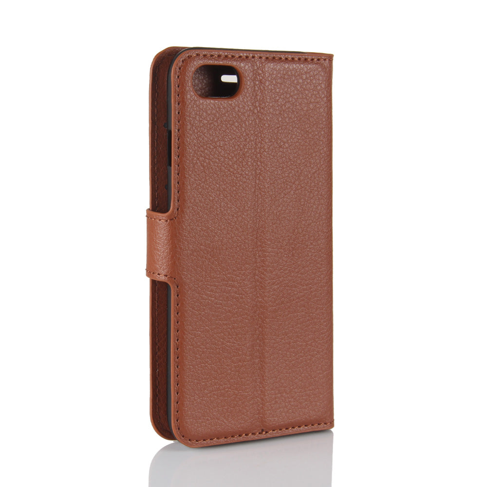 Stand Feature Litchi Skin PU Leather Wallet Magnetic Protective Cover for iPhone 7/8 4.7 inch/SE (2020)/SE (2022)