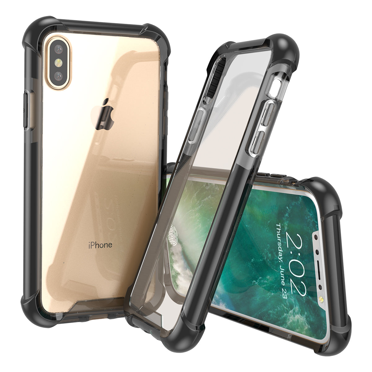 Crystal Clear Acrylic + TPU Hybrid Case for iPhone X / Ten 5.8 inch