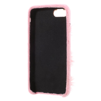 For iPhone 7/8 4.7 inch/SE (2020)/SE (2022) 3D Rabbit Rhinestone Fur PC TPU Protection Cover
