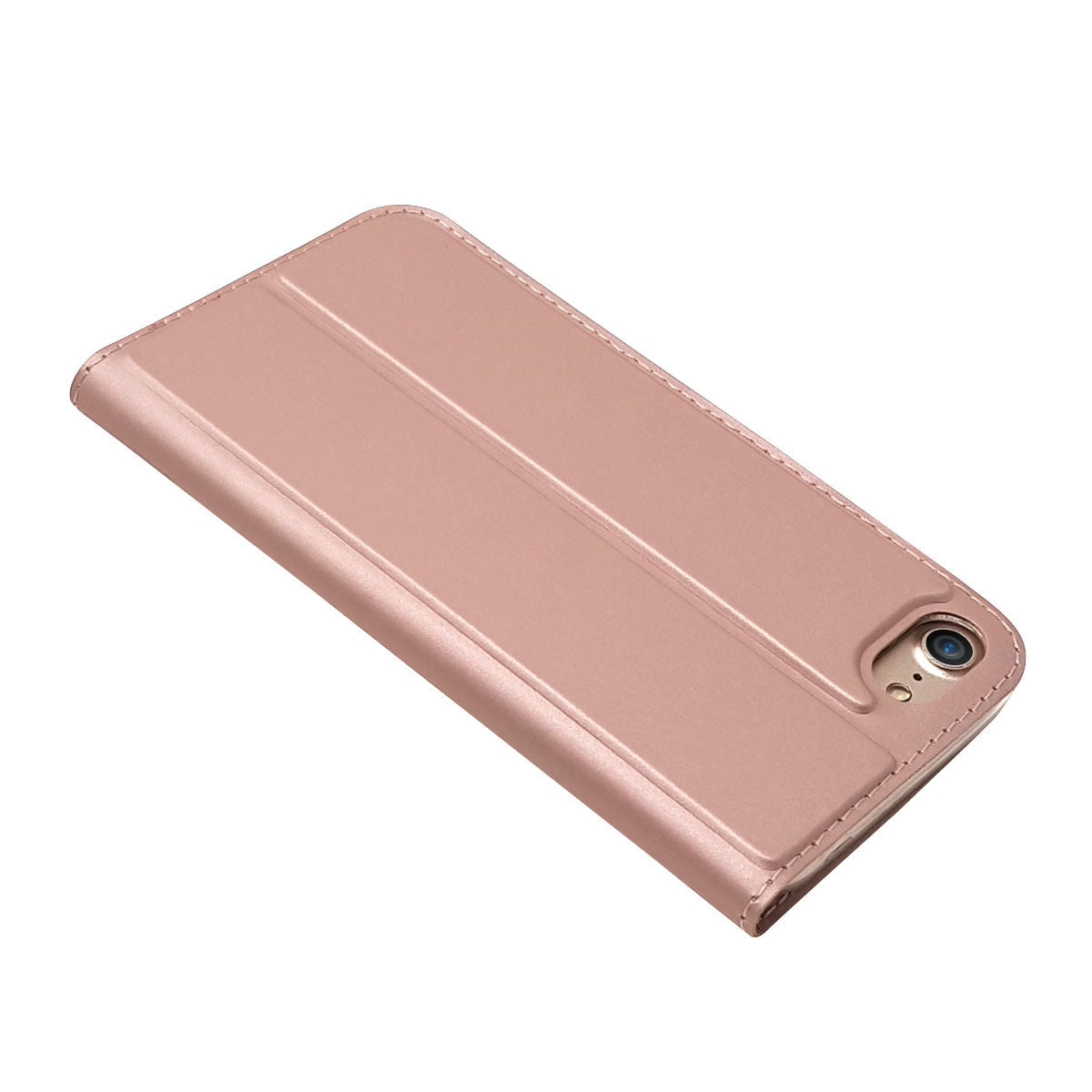 Magnetic Adsorption Stand Leather Card Holder Cover for iPhone SE (2020)/SE (2022)/8/7 4.7 inch