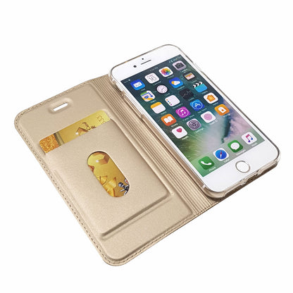 Magnetic Adsorption Stand Leather Card Holder Cover for iPhone SE (2020)/SE (2022)/8/7 4.7 inch