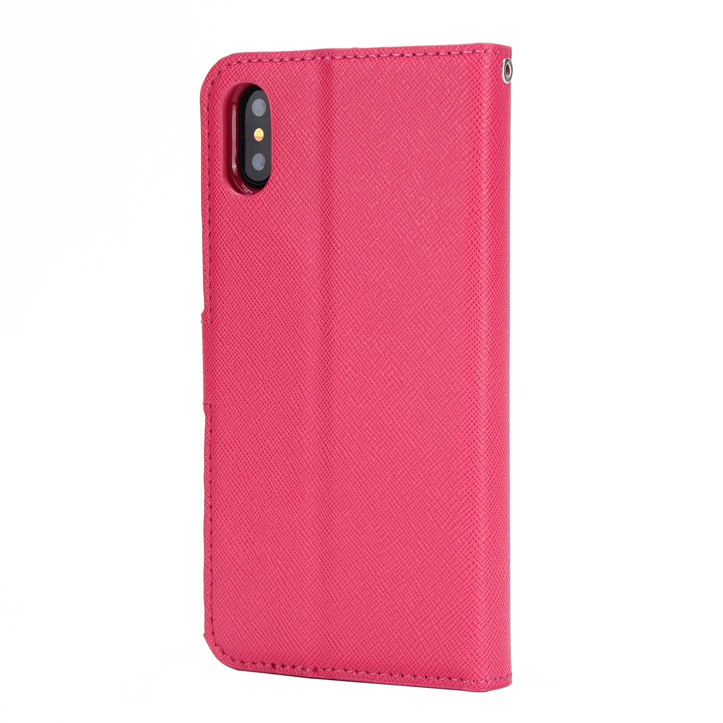 Cross Texture Leather Cover + Detachable TPU Back Case foriPhone X/XS 5.8 inch