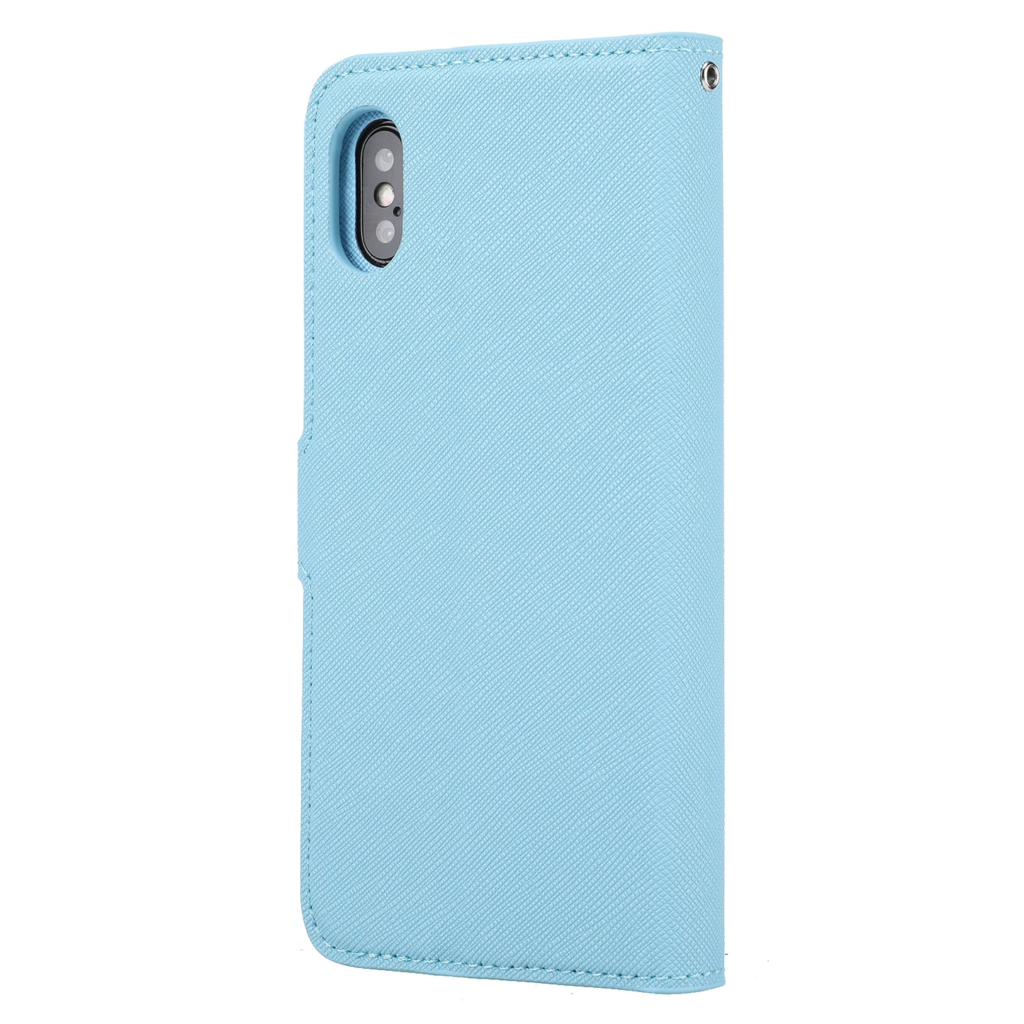 Cross Texture Leather Cover + Detachable TPU Back Case foriPhone X/XS 5.8 inch