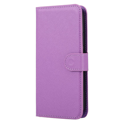 Cross Texture Leather Cover + Detachable TPU Back Case foriPhone X/XS 5.8 inch