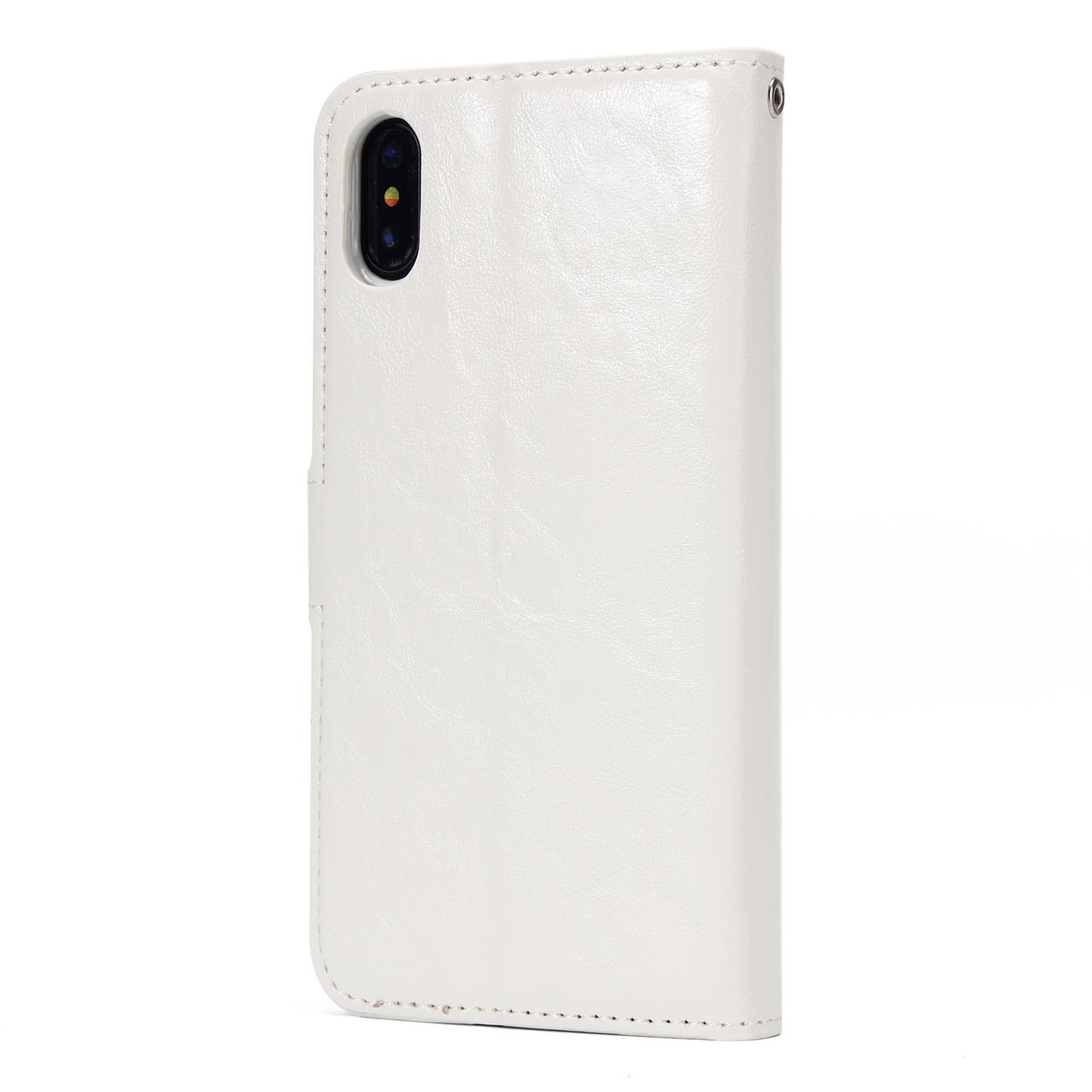 Crazy Horse Leather Cover + Removable TPU Back Case for iPhone X/XS 5.8 (Ten)