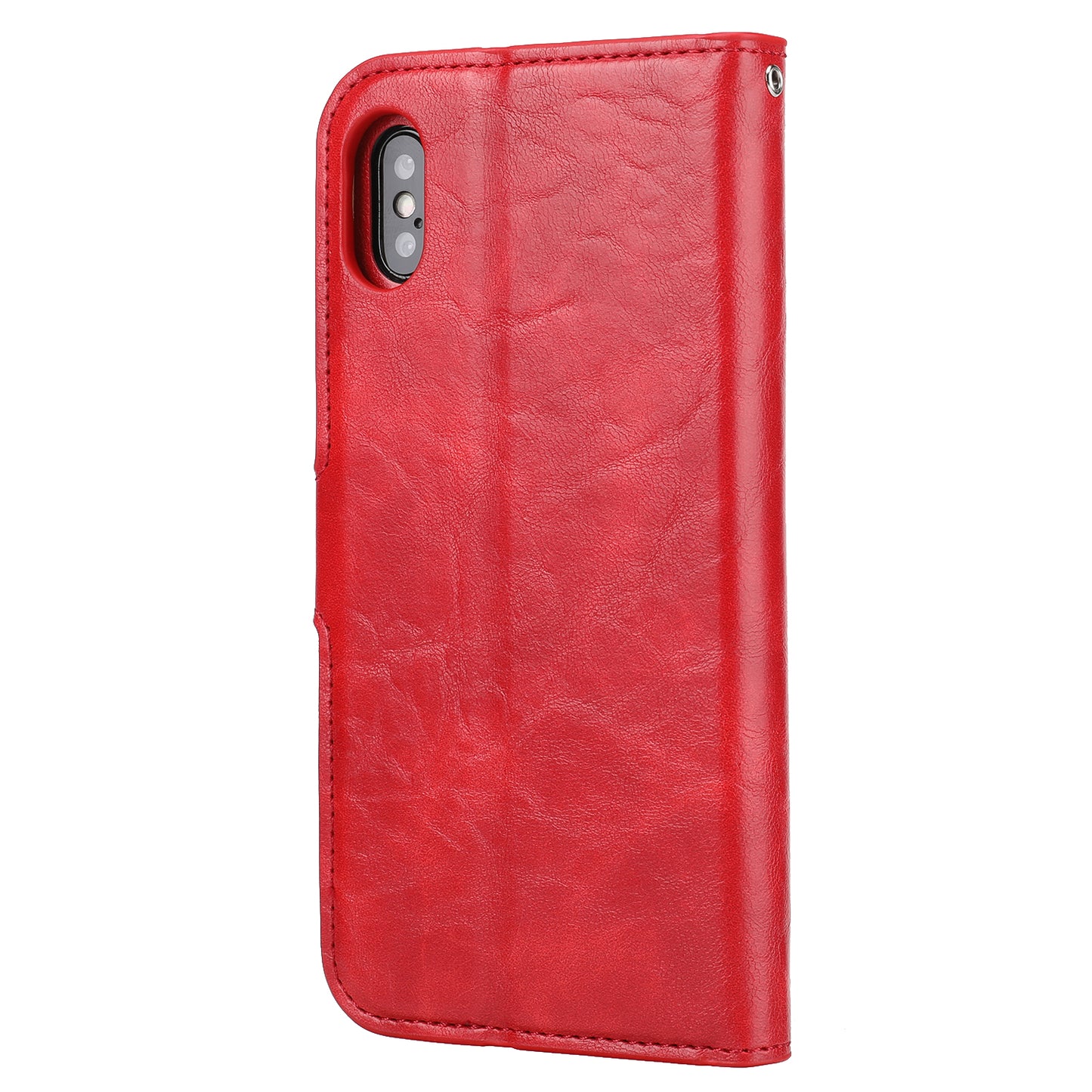 Crazy Horse Leather Cover + Removable TPU Back Case for iPhone X/XS 5.8 (Ten)