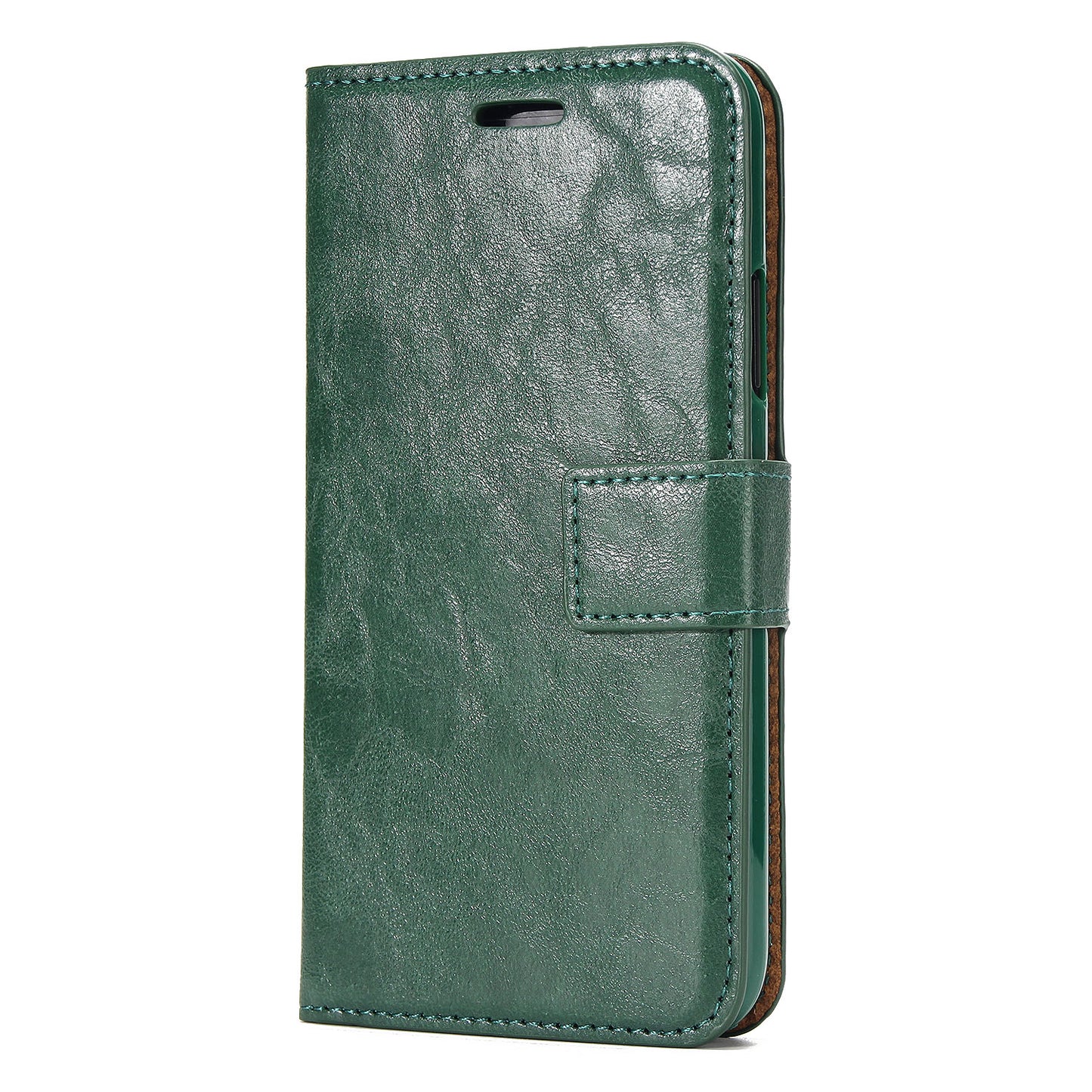 Crazy Horse Leather Cover + Removable TPU Back Case for iPhone X/XS 5.8 (Ten)