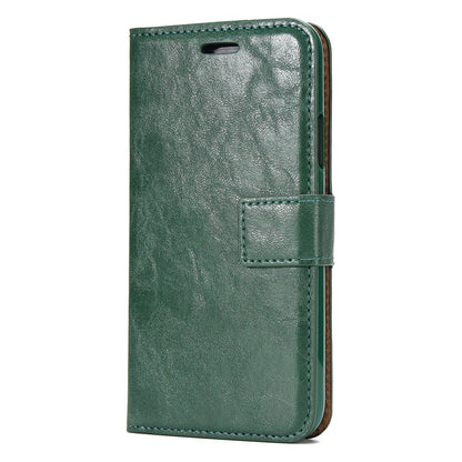 Crazy Horse Leather Cover + Removable TPU Back Case for iPhone X/XS 5.8 (Ten)