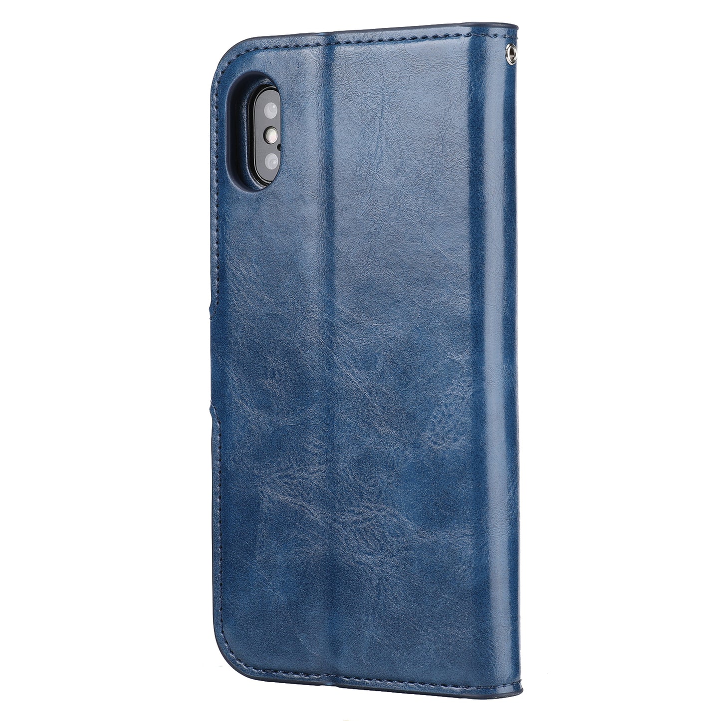 Crazy Horse Leather Cover + Removable TPU Back Case for iPhone X/XS 5.8 (Ten)