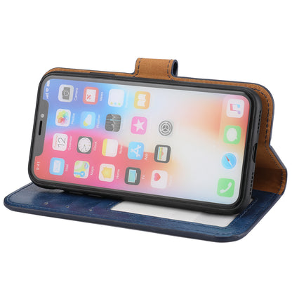 Crazy Horse Leather Cover + Removable TPU Back Case for iPhone X/XS 5.8 (Ten)