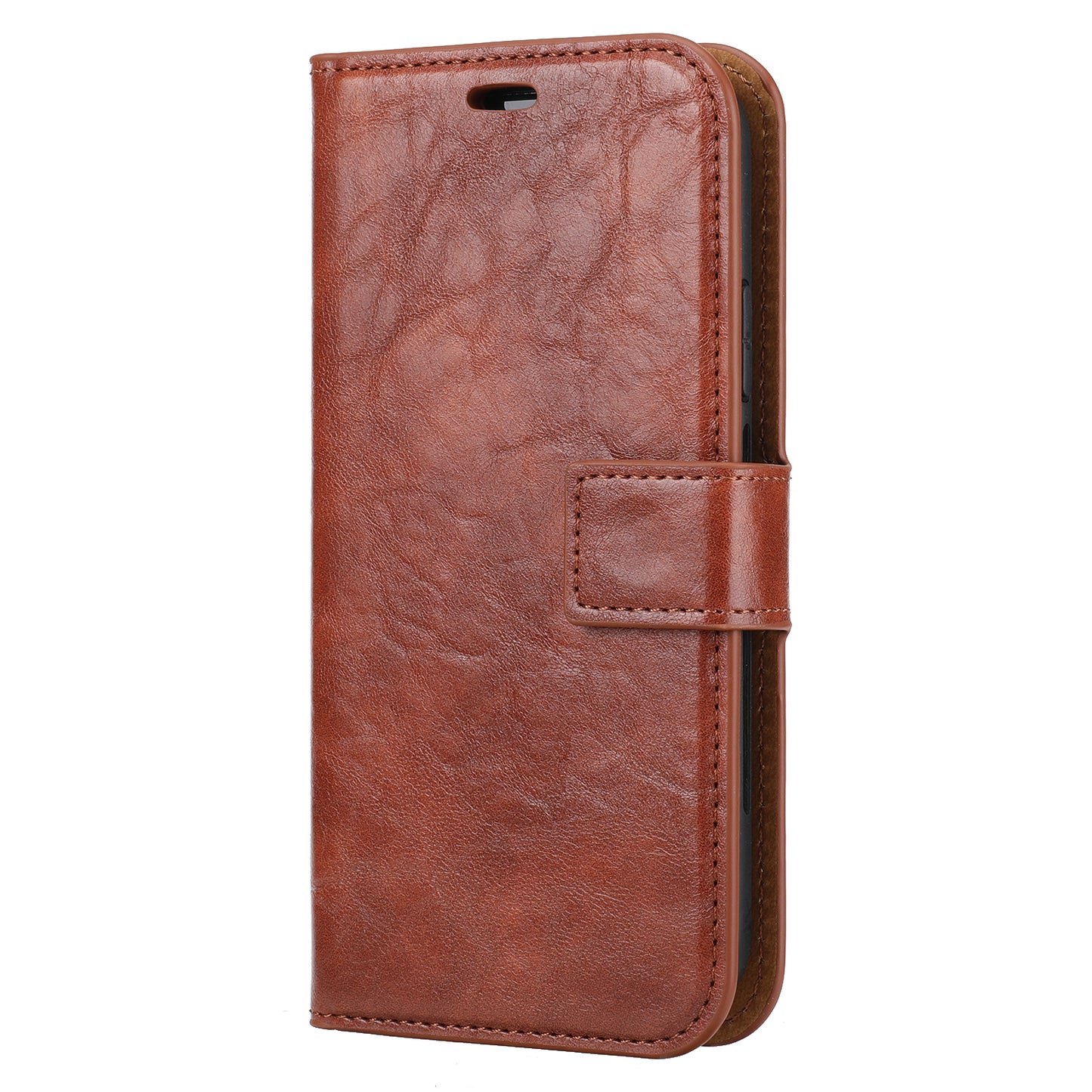 Crazy Horse Leather Cover + Removable TPU Back Case for iPhone X/XS 5.8 (Ten)