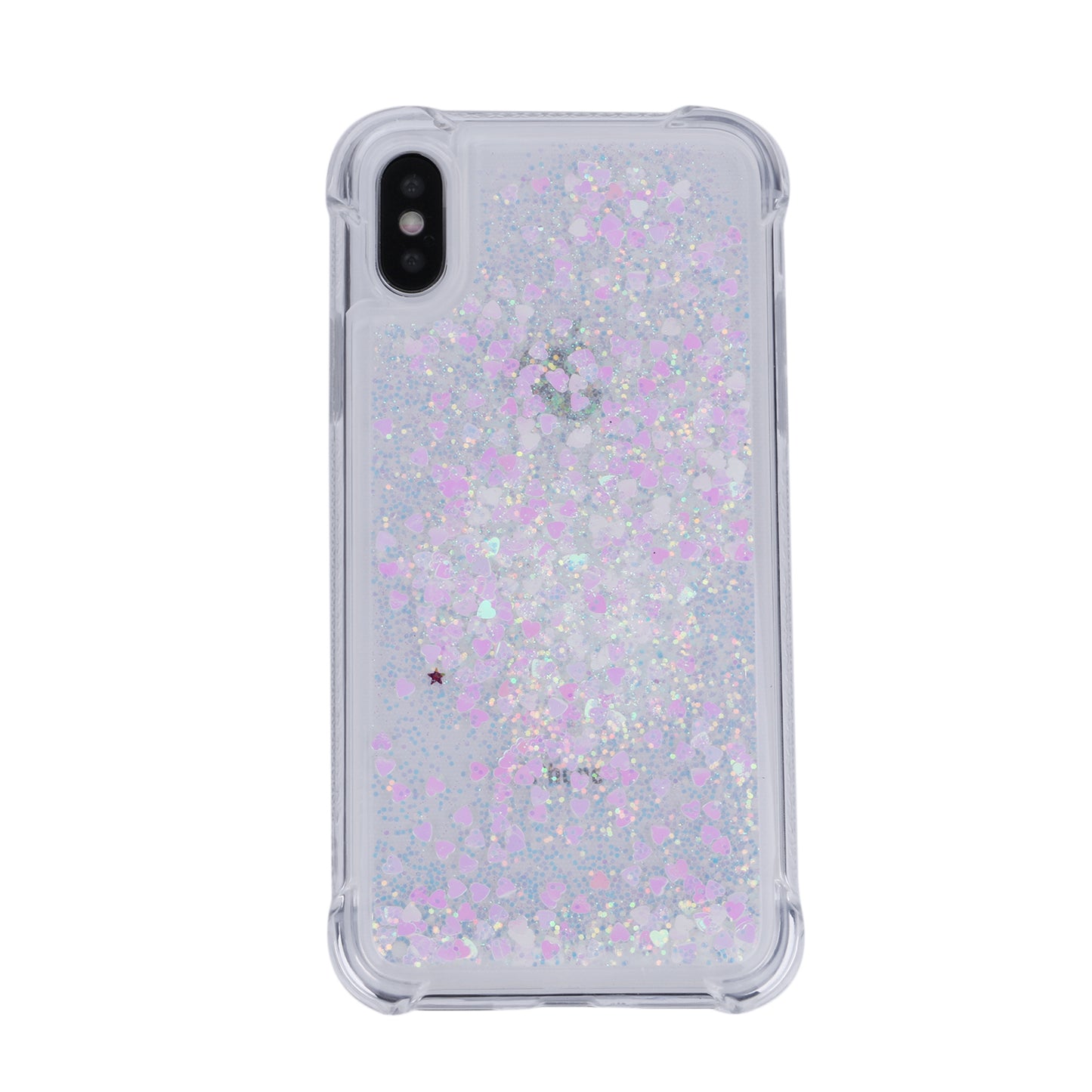 Dynamic Glitter Sequins Liquid Quicksand Drop-proof TPU Case for iPhone XS / X 5.8 inch