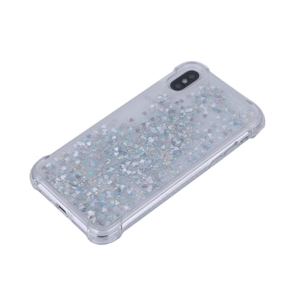 Dynamic Glitter Sequins Liquid Quicksand Drop-proof TPU Case for iPhone XS / X 5.8 inch
