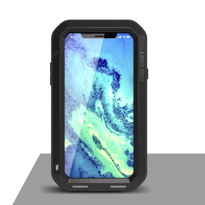 LOVE MEI for iPhone XS/X 5.8-inch Anti-scrach Dust-proof Defender Mobile Phone Shell Anti-shock Phone Protecion Cover