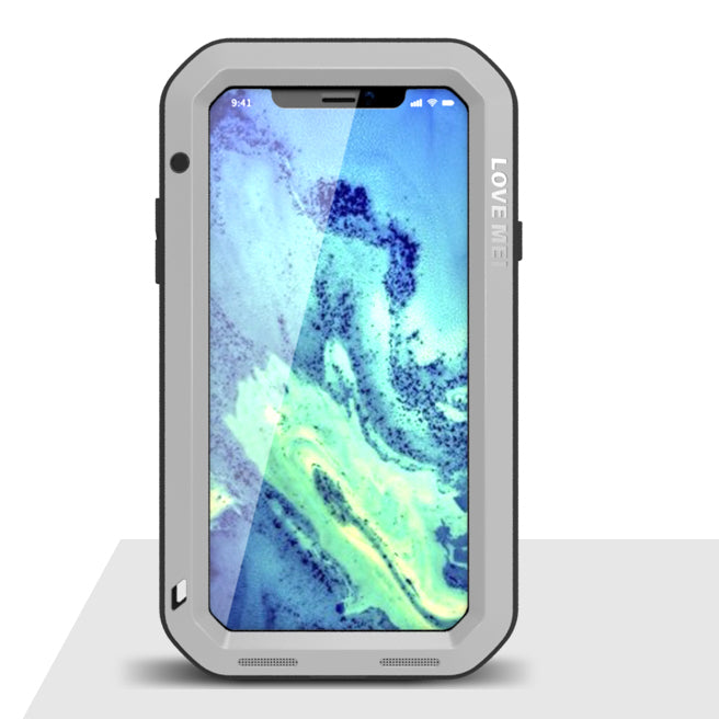 LOVE MEI for iPhone XS/X 5.8-inch Anti-scrach Dust-proof Defender Mobile Phone Shell Anti-shock Phone Protecion Cover