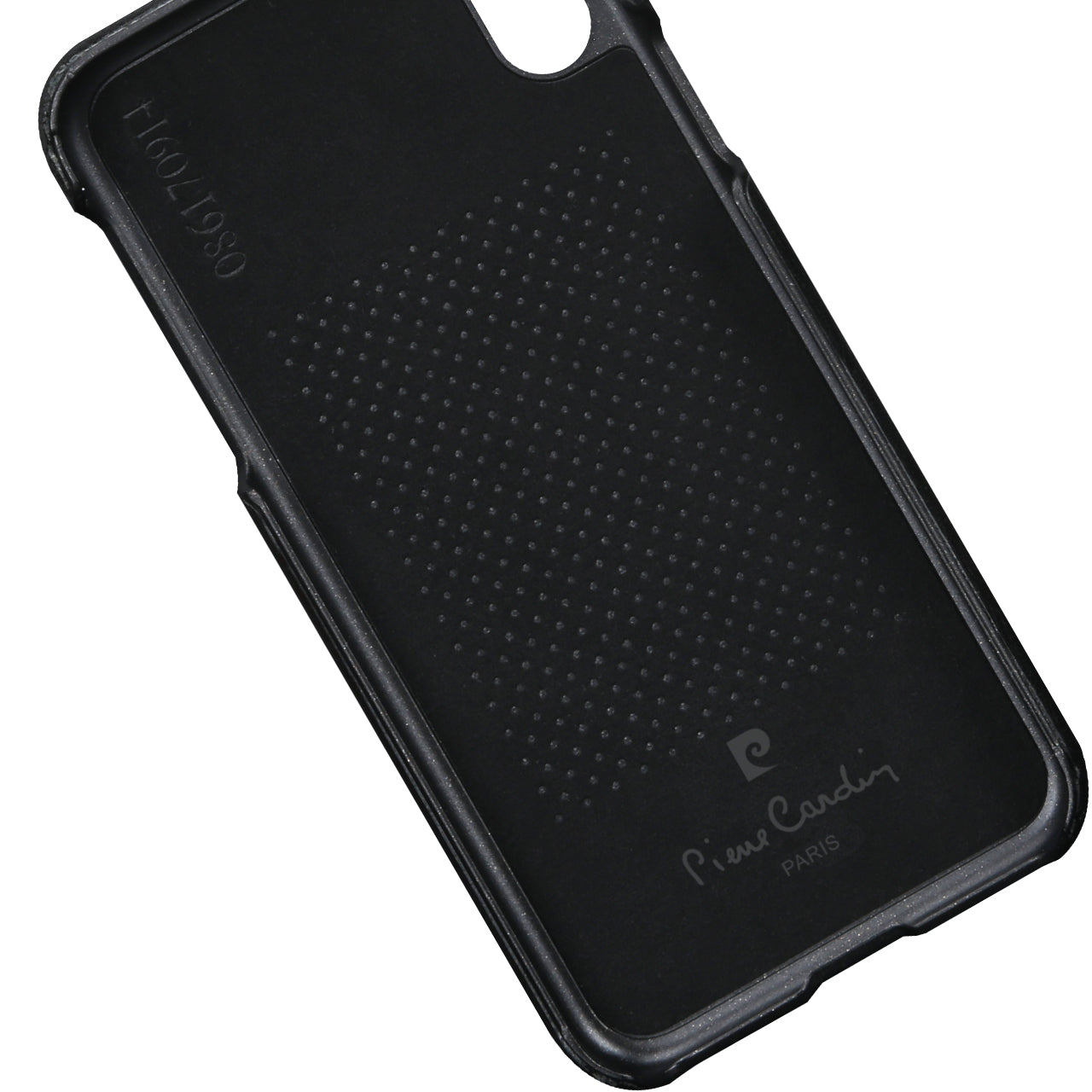 PIERRE CARDIN Genuine Leather Coated PC Back Shell for iPhone X/10 5.8 inch