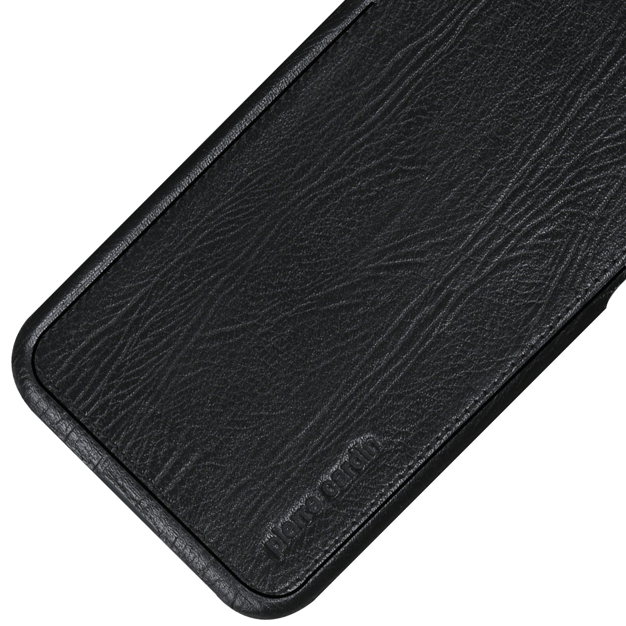 PIERRE CARDIN Genuine Leather Coated PC Back Shell for iPhone X/10 5.8 inch