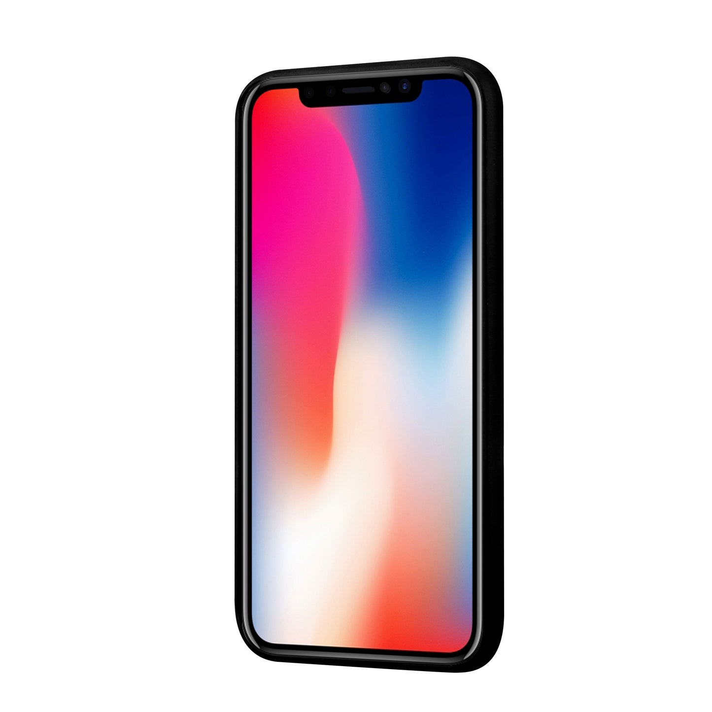 PIERRE CARDIN Stitched Genuine Leather Coated TPU Phone Case for iPhone XS / X