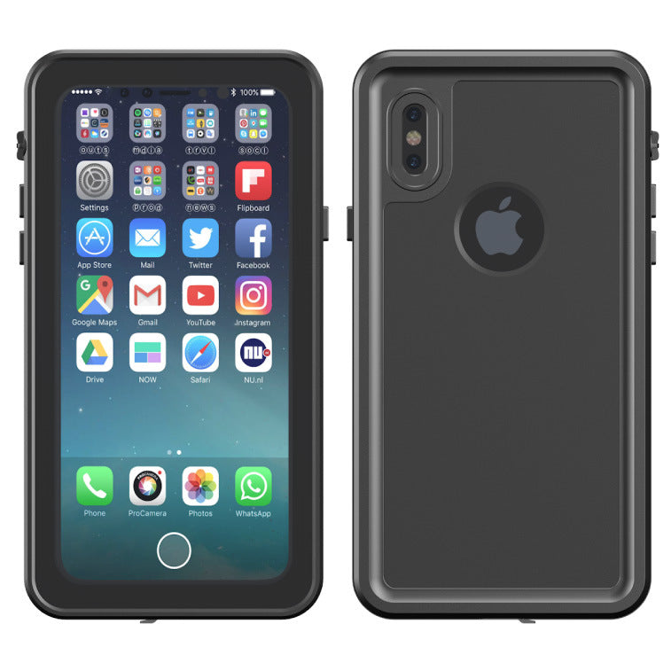 REDPEPPER IP68 Diving Case Dustproof Snowproof Waterproof Protective Cover for iPhone X