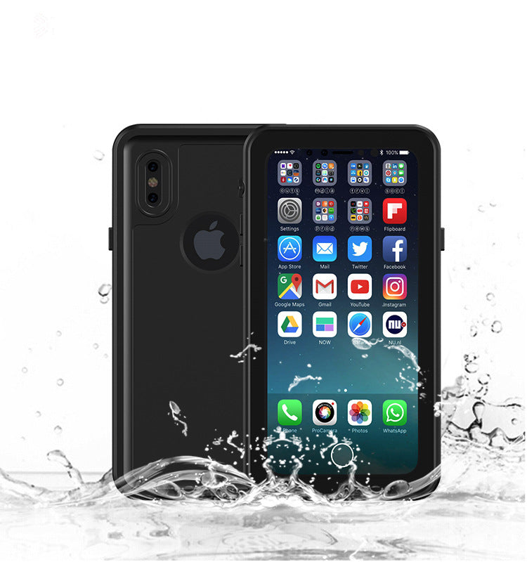 REDPEPPER IP68 Diving Case Dustproof Snowproof Waterproof Protective Cover for iPhone X