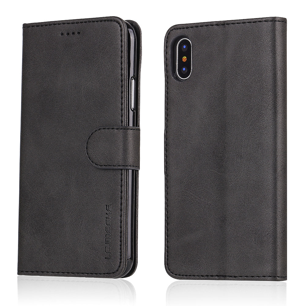 LC.IMEEKE Wallet Stand Leather Protective Case for iPhone X/10