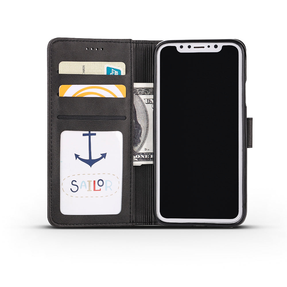 LC.IMEEKE Wallet Stand Leather Protective Case for iPhone X/10