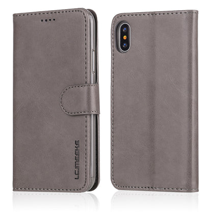 LC.IMEEKE Wallet Stand Leather Protective Case for iPhone X/10